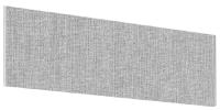 Impulse Plus Angle 450/600 Desktop Screen Light Grey Fabric Light Grey Edges