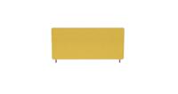 Impulse Plus Oblong 450/800 Desktop Screen Beige Fabric Light Grey Edges