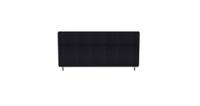 Impulse Plus Oblong 450/800 Desktop Screen Black Fabric Light Grey Edges