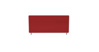 Impulse Plus Oblong 450/800 Desktop Screen Burgundy Fabric Light Grey Edges