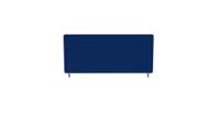 Impulse Plus Oblong 450/800 Desktop Screen Powder Blue Fabric Light Grey Edges