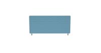 Impulse Plus Oblong 450/800 Desktop Screen Sky Blue Fabric Light Grey Edges