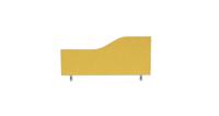 Impulse Plus Wave 450/800 Desktop Screen Beige Fabric Light Grey Edges