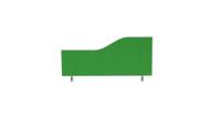 Impulse Plus Wave 450/800 Desktop Screen Palm Green Fabric Light Grey Edges