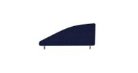Impulse Plus Angle 450/800 Desktop Screen Royal Blue Fabric Light Grey Edges