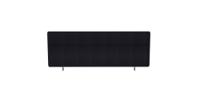 Impulse Plus Oblong 450/1000 Desktop Screen Black Fabric Light Grey Edges