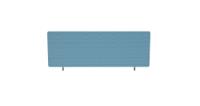 Impulse Plus Oblong 450/1000 Desktop Screen Sky Blue Fabric Light Grey Edges
