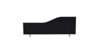 Impulse Plus Wave 450/1000 Desktop Screen Black Fabric Light Grey Edges