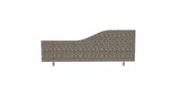 Impulse Plus Wave 450/1000 Desktop Screen Lead Fabric Light Grey Edges