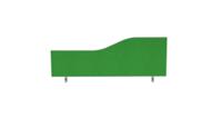 Impulse Plus Wave 450/1000 Desktop Screen Palm Green Fabric Light Grey Edges