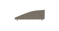 Impulse Plus Angle 450/1000 Desktop Screen Lead Fabric Light Grey Edges