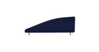 Impulse Plus Angle 450/1000 Desktop Screen Royal Blue Fabric Light Grey Edges
