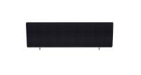 Impulse Plus Oblong 450/1200 Desktop Screen Black Fabric Light Grey Edges