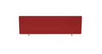Impulse Plus Oblong 450/1200 Desktop Screen Burgundy Fabric Light Grey Edges