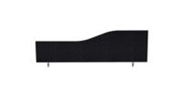 Impulse Plus Wave 450/1200 Desktop Screen Black Fabric Light Grey Edges