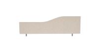 Impulse Plus Wave 450/1200 Desktop Screen Light Grey Fabric Light Grey Edges