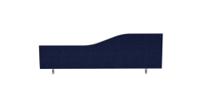 Impulse Plus Wave 450/1200 Desktop Screen Royal Blue Fabric Light Grey Edges