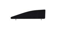 Impulse Plus Angle 450/1200 Desktop Screen Black Fabric Light Grey Edges