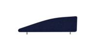 Impulse Plus Angle 450/1200 Desktop Screen Royal Blue Fabric Light Grey Edges
