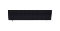 Impulse Plus Oblong 450/1400 Desktop Screen Black Fabric Light Grey Edges
