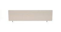 Impulse Plus Oblong 450/1400 Desktop Screen Light Grey Fabric Light Grey Edges