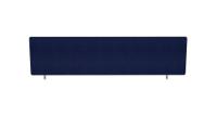 Impulse Plus Oblong 450/1400 Desktop Screen Royal Blue Fabric Light Grey Edges