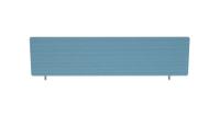 Impulse Plus Oblong 450/1400 Desktop Screen Sky Blue Fabric Light Grey Edges