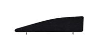 Impulse Plus Angle 450/1400 Desktop Screen Black Fabric Light Grey Edges