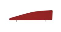 Impulse Plus Angle 450/1400 Desktop Screen Burgundy Fabric Light Grey Edges