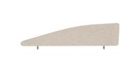 Impulse Plus Angle 450/1400 Desktop Screen Light Grey Fabric Light Grey Edges