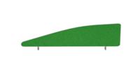 Impulse Plus Angle 450/1400 Desktop Screen Palm Green Fabric Light Grey Edges