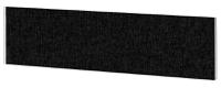 Impulse Plus Oblong 450/1500 Desktop Screen Black Fabric Light Grey Edges
