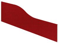 Impulse Plus Wave 450/1500 Desktop Screen Burgundy Fabric Light Grey Edges