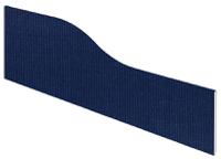 Impulse Plus Wave 450/1500 Desktop Screen Royal Blue Fabric Light Grey Edges