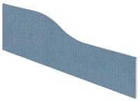 Impulse Plus Wave 450/1500 Desktop Screen Sky Blue Fabric Light Grey Edges