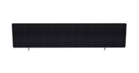 Impulse Plus Oblong 450/1600 Desktop Screen Black Fabric Light Grey Edges