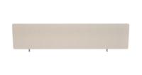 Impulse Plus Oblong 450/1600 Desktop Screen Light Grey Fabric Light Grey Edges