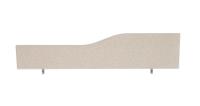 Impulse Plus Wave 450/1600 Desktop Screen Light Grey Fabric Light Grey Edges