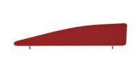 Impulse Plus Angle 450/1600 Desktop Screen Burgundy Fabric Light Grey Edges