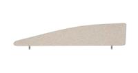 Impulse Plus Angle 450/1600 Desktop Screen Light Grey Fabric Light Grey Edges