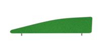 Impulse Plus Angle 450/1600 Desktop Screen Palm Green Fabric Light Grey Edges