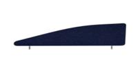 Impulse Plus Angle 450/1600 Desktop Screen Royal Blue Fabric Light Grey Edges