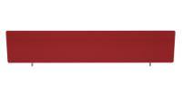 Impulse Plus Oblong 450/1800 Desktop Screen Burgundy Fabric Light Grey Edges