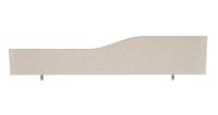 Impulse Plus Wave 450/1800 Desktop Screen Light Grey Fabric Light Grey Edges