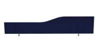 Impulse Plus Wave 450/1800 Desktop Screen Royal Blue Fabric Light Grey Edges