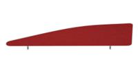 Impulse Plus Angle 450/1800 Desktop Screen Burgundy Fabric Light Grey Edges