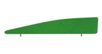 Impulse Plus Angle 450/1800 Desktop Screen Palm Green Fabric Light Grey Edges
