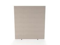 Impulse Plus Oblong 1800/1600 Floor Free Standing Screen Light Grey Fabric Light Grey Edges
