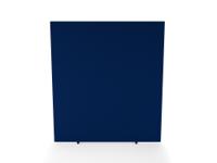 Impulse Plus Oblong 1800/1600 Floor Free Standing Screen Powder Blue Fabric Light Grey Edges