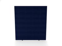 Impulse Plus Oblong 1800/1600 Floor Free Standing Screen Royal Blue Fabric Light Grey Edges